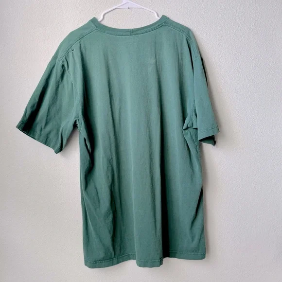 Carhartt K87 Original Fit Short Sleeve Pocket Tee-Green Men’s Size Large Tall - Picture 2 of 9